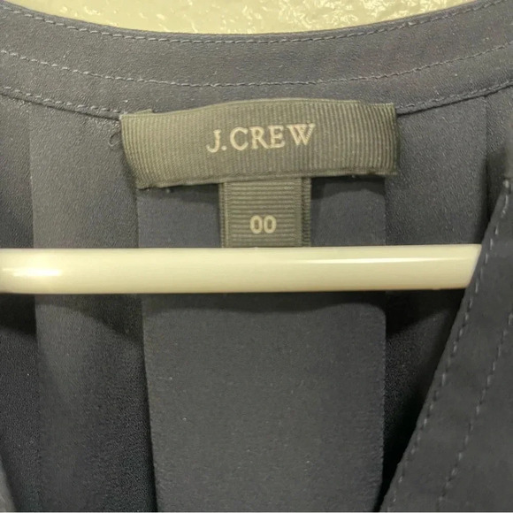 EUC J.Crew Vneck Cap Sleeve Sheer Blouse Size 00 - Picture 2 of 4